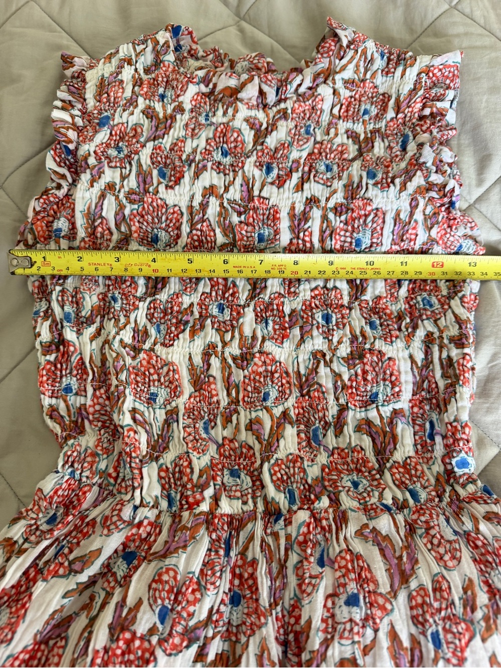 Oliphant Floral Smocked Maxi Dress - Picture 6 of 8